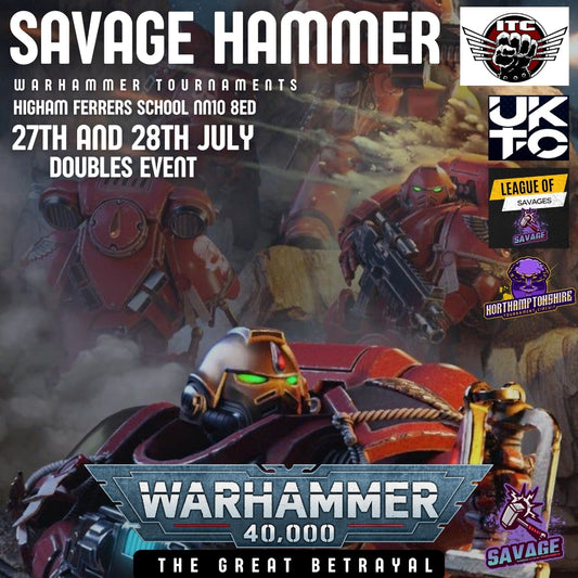Savage Hammer -  The Great Betrayal - Doubles with free entry to the savage hammer league season 2