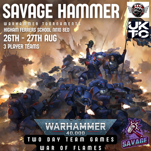 Savage Hammer 3 Player Teams Tournament and free LOS