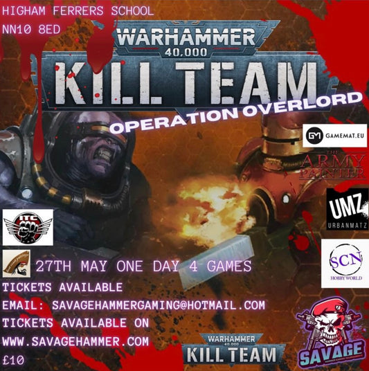 ITC Warhammer 40,000 kill Team operation overlord Ticket